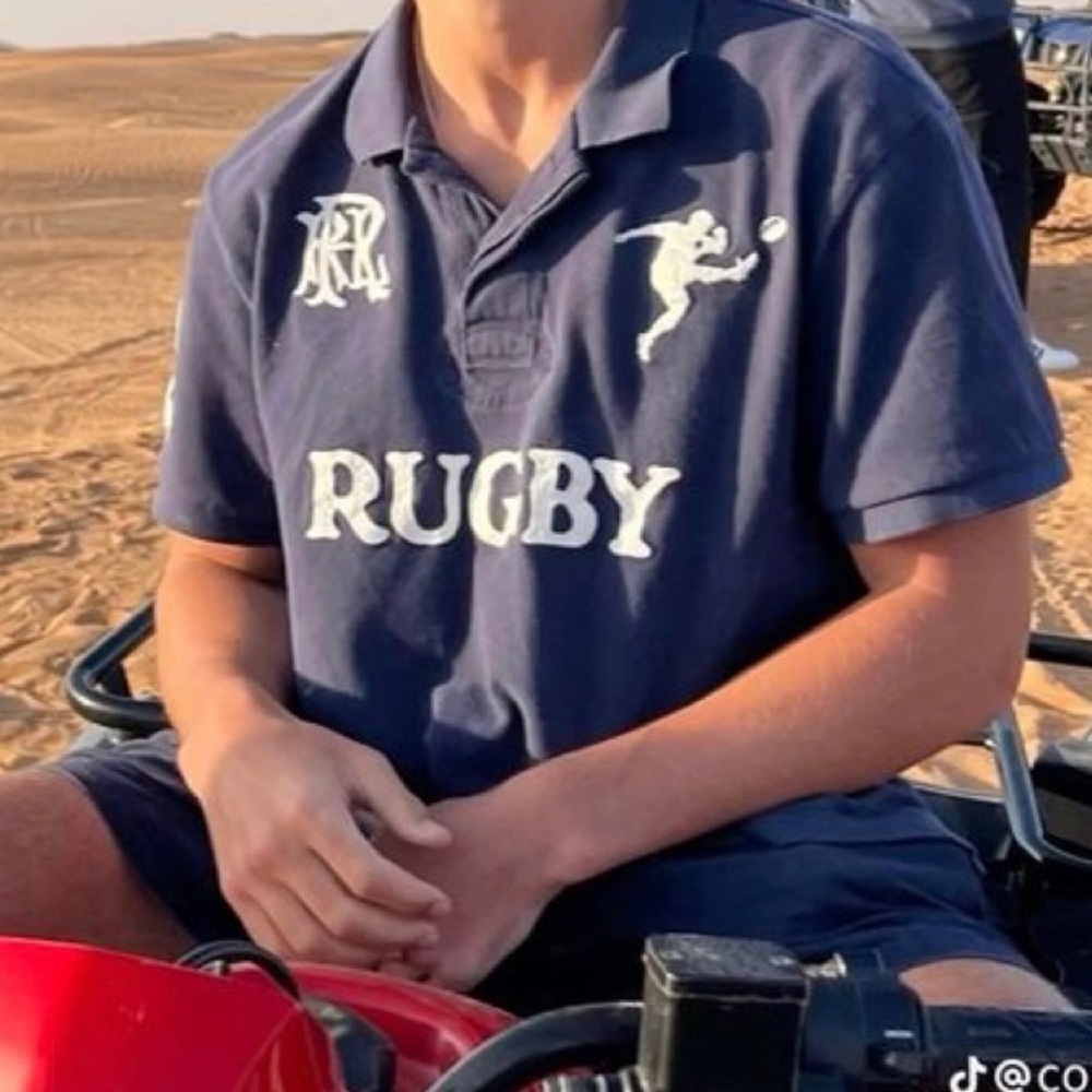 “ISO” Ralph lauren Rugby polo in size L - XL - 2XL IN NAVY “ISO”